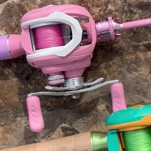 TEBEN | Pink Micro Fishing Rod Set For Beginners Long Casting