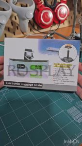 Timbangan Koper Tas / Timbangan Traveling Gantung 50kg Digital Electronic Luggage Scale Silver