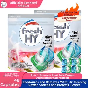 Walch | Multi-Function Long-Lasting Fragrant Softening Antibacterial Mite-Removing Laundry Pods 24 Count