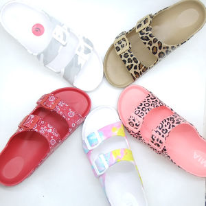 รองเท้าแตะ Eva ลําลองสําหรับผู้หญิงฤดูร้อนกันลื่นด้านล่างนุ่มแฟชั่นขนาดใหญ่รองเท้าลําลองอเนกประสงค์สําหรับผู้ชายและผู้หญิง