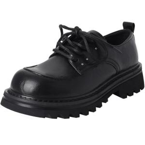Josiny | Vintage French Style English Loafers Thick Bottoms