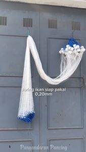 Jaring Ikan Siap Pakai tinggi 2m panjang 25m senar 020mm jaring ikan murah jaring pukat jaring ikan bentang