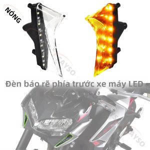 2PC LED Xe Máy Trước Đèn Tín Hiệu Xoay Trắng & Hổ Phách Đèn Chạy Ban Ngày Cho Kawasaki Z900 Z650 2024