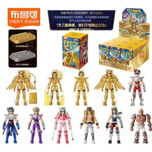 BLOKEES Saint Seiya Galaxy Version Vol.5 Blind Box Building Blocks Action Figure Aries Shion Surplice Model Collectible Toys