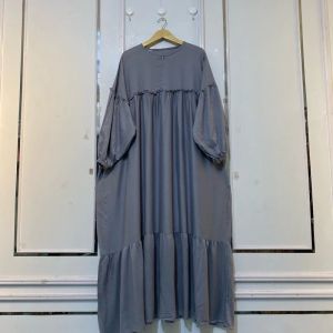 Mesha Dress Wanita Gamis Wanita Jumbo Ld 140 Cm Rayon polos