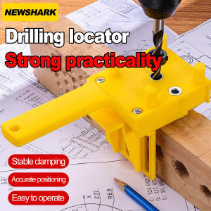 Woodworking Dowel Handheld Drill Guide and Hole Saw Tool 6/8/10mm Drill Bit For Carpentry Straight Hole Locator Clamp