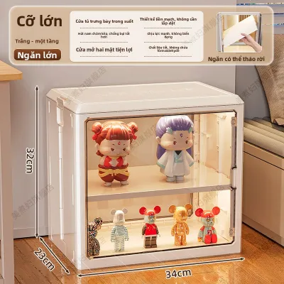 MEIZHUFU | Tủ Hiển Thị Acrylic Cao Cấp cho Tượng Thủ Công và Đồ Sưu Tập Hộp Mờ