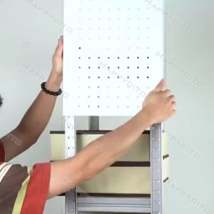 Storage Rack Hole Board Metal Pegboard Rack for Shelf Rack Wall Shelf Steel Pegboard with Hool