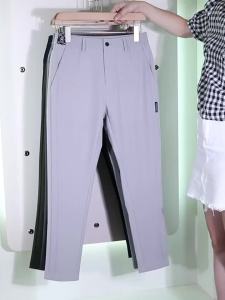Winter Fleece Golf Casual Pants Men Business Slim Stretch Jogger Thick Trousers Korean Classic Elastic Waist Velvet Male Pants