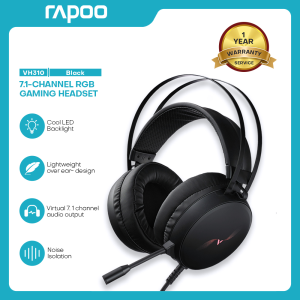 Rapoo VH310 Game Headset: 7.1 Virtual Surround & RGB Lighting