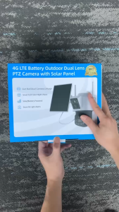 YOOSEE T2 Dual Lens Solar CCTV Outdoor Wireless IP66 Waterproof AOV 24-hour Video And PIR Recording built-in 4G SIM Card Camera Night Vision CCTV 8X Zoom 6MP PTZ IP Cam With Human Motion Detection And Two-Way Voice CCTV Home Security Cameras