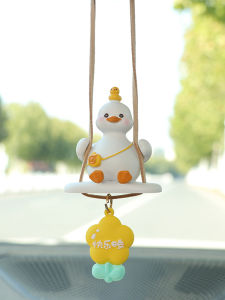Cute Swinging Duck Car Air ener Hanging Ornament Mirror Pendant Automobile Interior Accessories Aromatherapy Decorations
