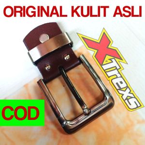 Ikat Pinggang Pria Kulit / Gesper kepala kulit asliii