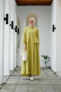 (9) RAFIKA VAHIRA Baju Midi Dress Katun Wanita Muslim Vahira Midi Dress By Rafika. Nazra Sha