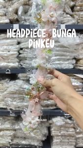 Headpiece bunga bunga hiasan rambut untuk prewed and wedding