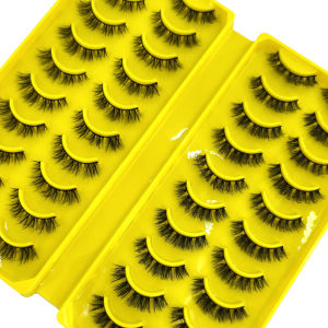 HBZGTLAD 20 Pairs Eyelashes Long Lasting Fluffy Mink Lashes Faux Mink EyelashesDramatic Volume lashes Extension Thick Long
