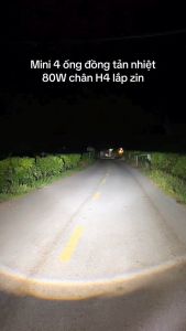 Bóng đèn bi cầu mini T11-80w bản nâng cấp Của T10 cùng T3 pro có tâm trợ pha laser 2 tản nhiệt đồngMT