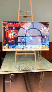 Tranh Bida Billiard tráng gương 10