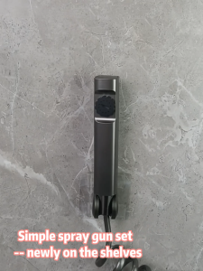 Baokemo 1pc Handheld bidet spray set toilet spray high - pressure flushing bathroom toilet cleaning small shower spray Spring flexible hose