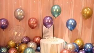 Colourful Balloon 10 Inch Pearl Neo Latex Balloons 1.8g Party Event Decoration