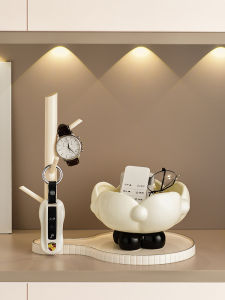 Creative Entrance Hall Decorative Tray High End Living Room Shoe Cabinet Tabletop Display Home Decoration Ceramic Material