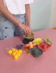 Mainan Edukasi Anak Bayi Puzzle Rolling Ball Rotating Seluncuran Bola Rail Kelereng