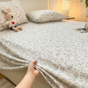 KAMONI | Summer Double Layer Part Cotton Bed Sheet 1.5