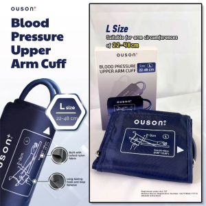 [L SIZE 22-48CM] OUSON Arm Strap Cuff Belt For Blood Pressure Monitor Machine L Size 22-48cm (Arm Type)