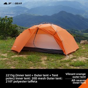 3F UL GEAR | Ultra-light 2-person Double-layer Water-repellent Windproof Camping Tent