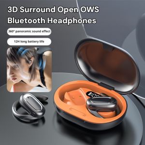 3D Surround Open OWS Bluetooth Headphones Ear-Hook Wireless HiFi Stereo Headset with Microphone Sports Earphone