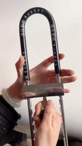 Heavy Duty U-shaped Glass Door Lock Shop Door Lock anti theft lock Bicycle Lock Motorcycle lock COD