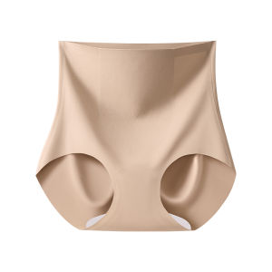 MiiOW | High-Waist Abdomen-Shaping Ice-Silk Womens Underwear Postpartum Body Shaping Briefs Seamless Comfortable Nylon And Spandex