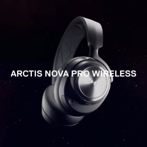 SteelSeries Arctis Nova Pro High-Fidelity Gaming Audio with Active Noise Cancellation หูฟังเกมมิ่งไร้สาย ไมโครโฟนตัดเสียงได้ดี รองรับ PC Mac PlayStation Switch VR และอื่นๆ