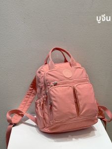 กระเป๋าเป้สะพายหลังผ้าไนลอนน้ำหนักเบาสำหรับผู้หญิง กระเป๋าใส่ของสำหรับเดินทางแบบลำลอง กระเป๋าใส่โน้ตบุ๊กขนาด 14 นิ้ว ป้องกันน้ำ