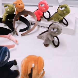 AIDA Korean Ins Dinasour T-Rex Headband Hair Band Girl Adult kid Wash Face Headdress Women Hair Accessories 环球影城恐龙暴龙发箍