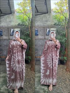 kaftan batik modern batik cap pekalongan gamis batik kekinian