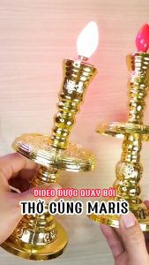 [GIÁ MỘT CẶP] Đèn thờ lư cầy kèm bóng đèn quả nhót để bàn thờ Ông Bà Gia Tiên Đèn thờ lư đồng bằng nhựa