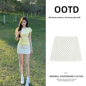 ZUKUN | White Polka Dot A-line Mini Skirt for Petite Women