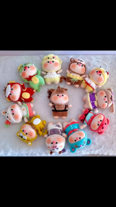 Móc khóa heo cosplay 12 con giáp handmade - móc khóa len