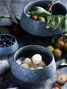 Retro Stoneware Bowl Large Bowl Bowl Salad Bowl Noodle Bowl Soup Bowl Ceramic Tableware Small Bowl Small Bowl Dessert Bowl Breakfast Porringer