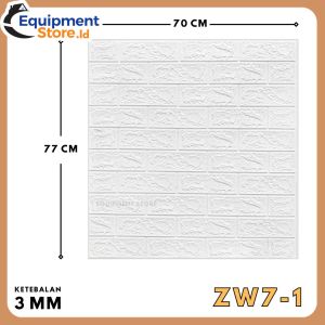 Paket 10 Lembar Wallpaper Dinding Foam 70 x 70 cm Timbul 3D CLASSIC BRICK