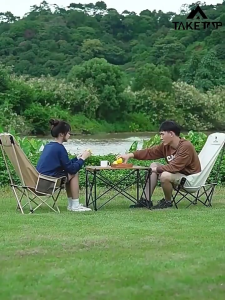 Camping Chair Outdoor Folding Chair Portable Camping Equipment For Climbing Beach ARC Moon Chair