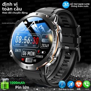 Đồng Hồ Thông Minh Quân Sự T-Rex 3 HD AMOLED Mới Năm 2025 Chống Nước 10ATM Pin 1000mAh Gọi Bluetooth Theo Dõi Sức Khỏe Dành Cho Nam