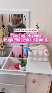 Kotak Tisu Marshmallow Lucu Aesthetic Tempat Penyimpanan Tissue Model Awan