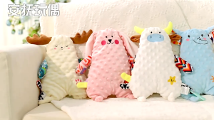 Baby Soothing Towel Doll Teether Plush Toy Sleep Soft Stuffed Toys Can Bite Patung Bayi Keselesaan