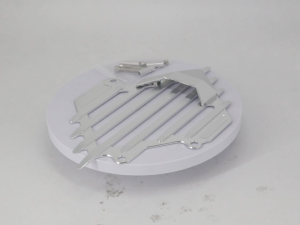 CNC Aluminum Alloy Motorcycle Radiator Guard Grille Cover Lossless Direct Mount Radiator Protector Grill with Full Mounting Hardware for Scooter Modification
