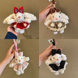 17cm Plush Doll Keychain Cute Bunny Strap Hanging Pendant Easter Gifts for Backpack Decoration