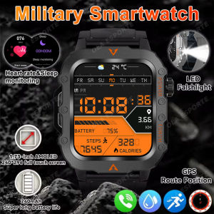 2025 New Millitary GPS Position 1.73"Smart Watch Men 3ATM Waterproof Compass Bluetooth Call Health Smartwatches 100+Sports Modes