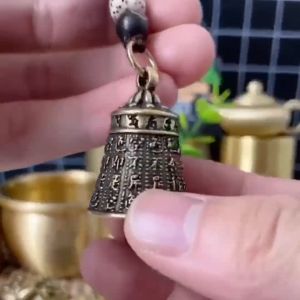 Pure Brass Pendant for Car Phone Keychain Brass Bell Turtle Shell Pendant God of wealth Lucky Charm Keychain