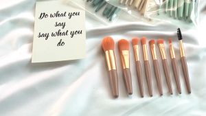ชุดแปรงแต่งหน้า แปรงเครื่องสำอาง ชุด8ชิ้น แปรงแต่งหน้าชุด Makeup Brush แปรงแต่งหน้า แปรงไฮไลท์แปรงอายแชโดว์แปรงปัดแก้ม ชิ้นพร้อมถุง